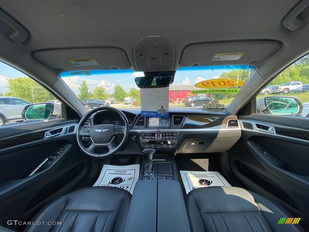 2019 Genesis G80 AWD - Santiago Silver / Black photo #13