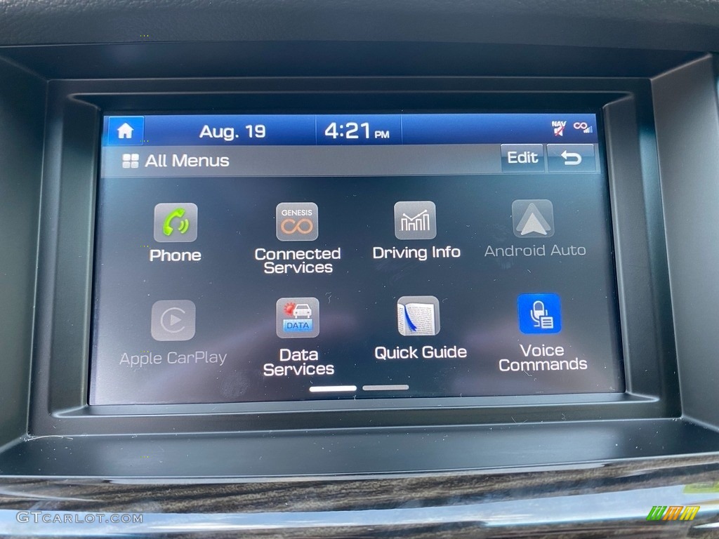 2019 Genesis G80 AWD - Santiago Silver / Black photo #24