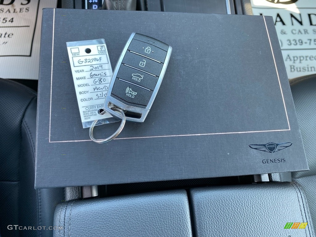 2019 Genesis G80 AWD - Santiago Silver / Black photo #31
