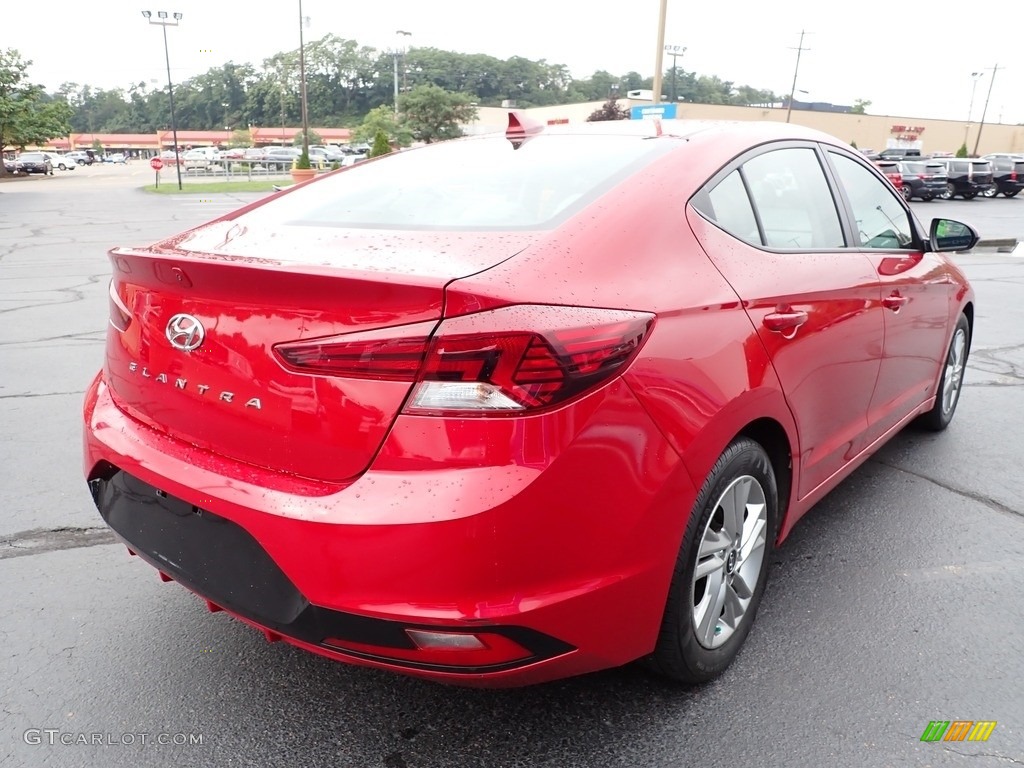 2019 Elantra SEL - Scarlet Red / Gray photo #7