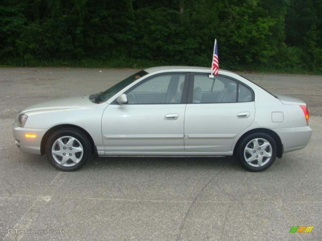 2006 Elantra GLS Sedan - Sterling Silver / Gray photo #2