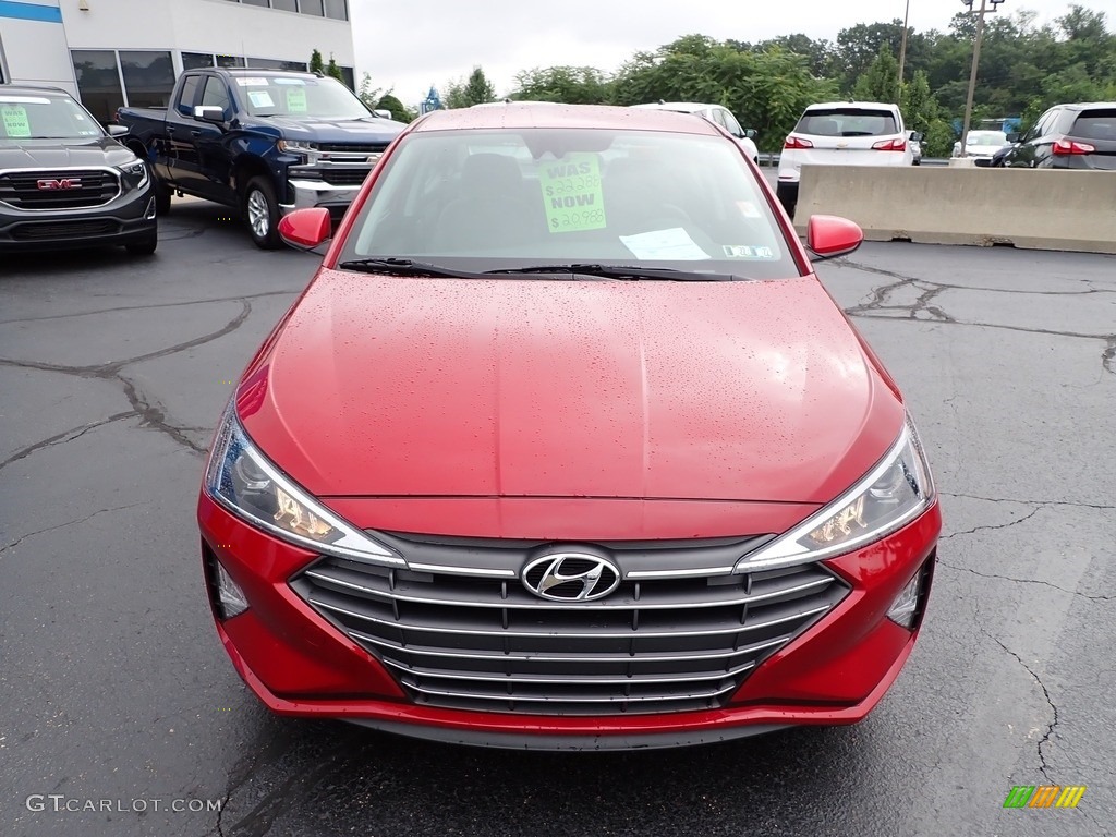 2019 Elantra SEL - Scarlet Red / Gray photo #12