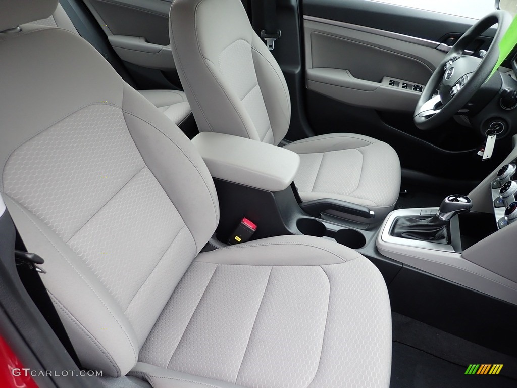 2019 Elantra SEL - Scarlet Red / Gray photo #14