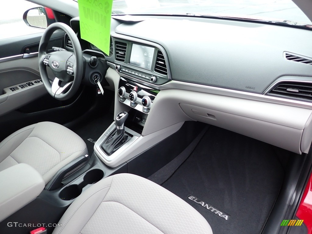 2019 Elantra SEL - Scarlet Red / Gray photo #15