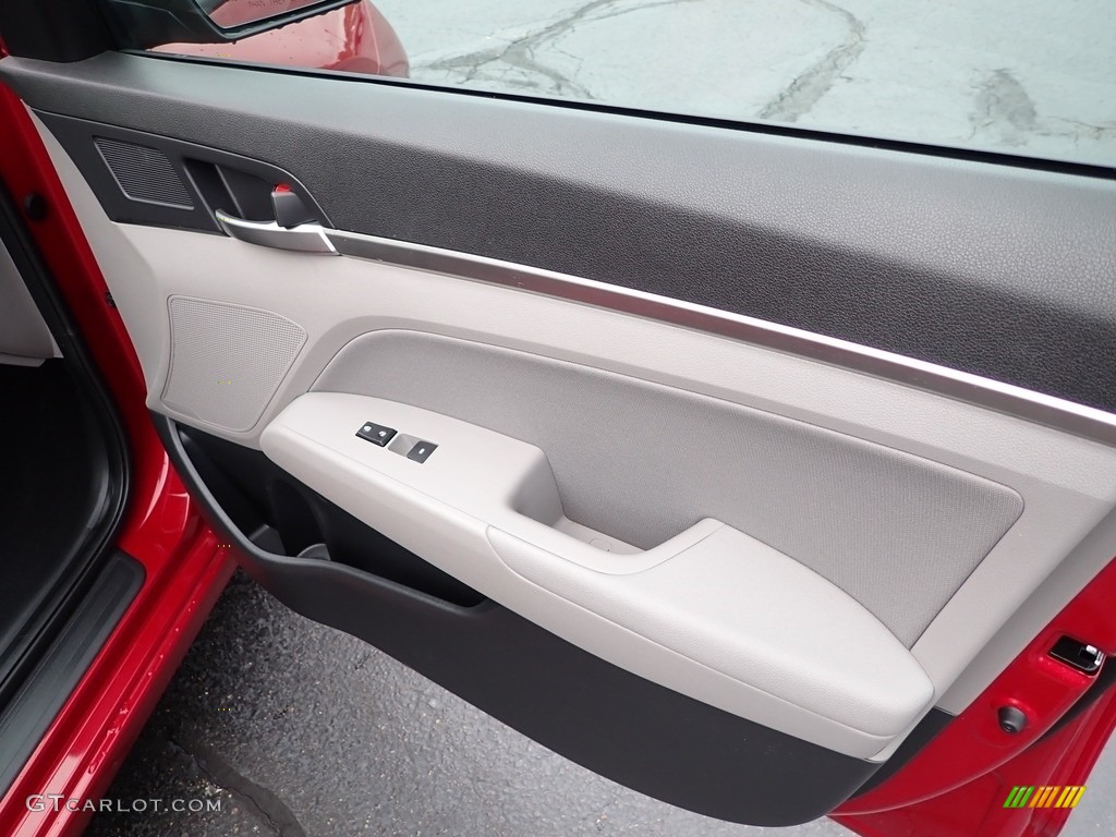 2019 Elantra SEL - Scarlet Red / Gray photo #16