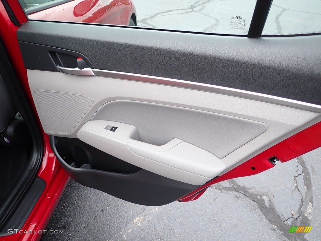 2019 Elantra SEL - Scarlet Red / Gray photo #18