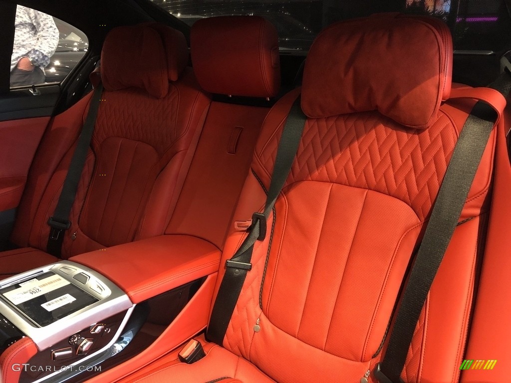 2018 7 Series M760i xDrive Sedan - Mineral White Metallic / Fiona Red/Black photo #13