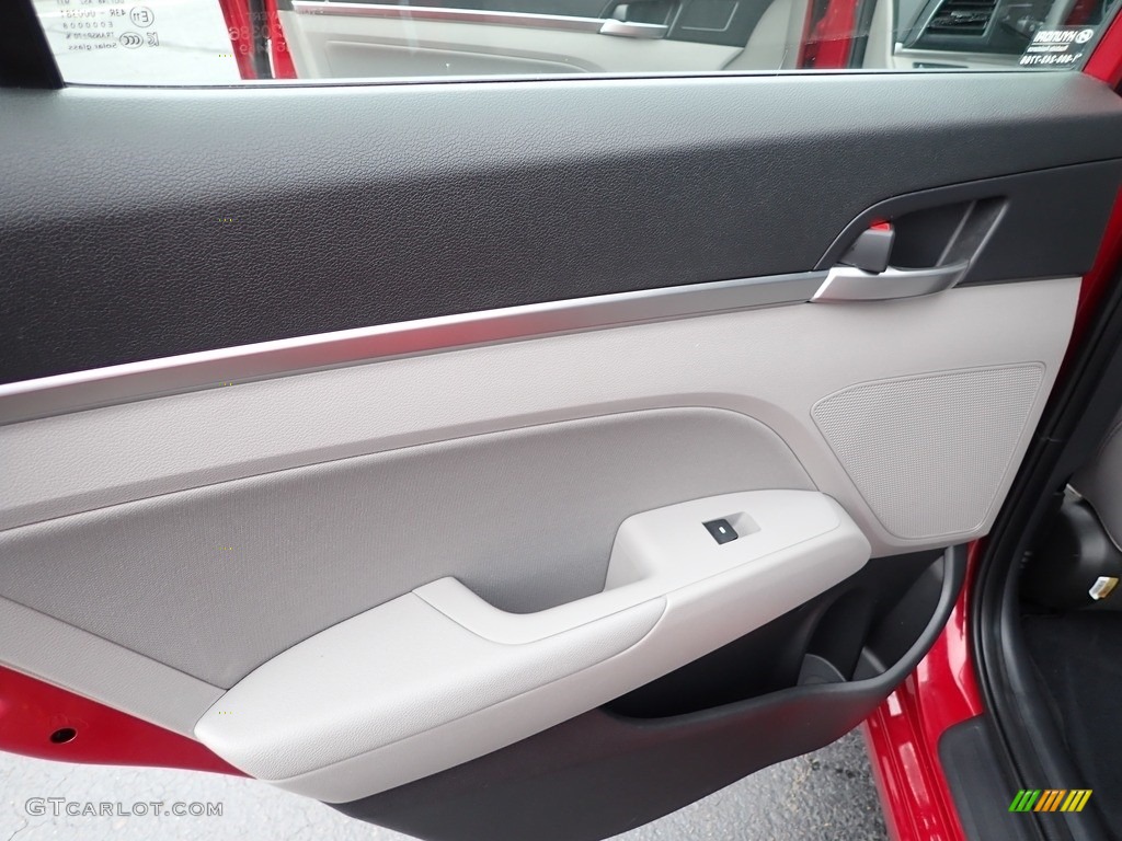 2019 Elantra SEL - Scarlet Red / Gray photo #22