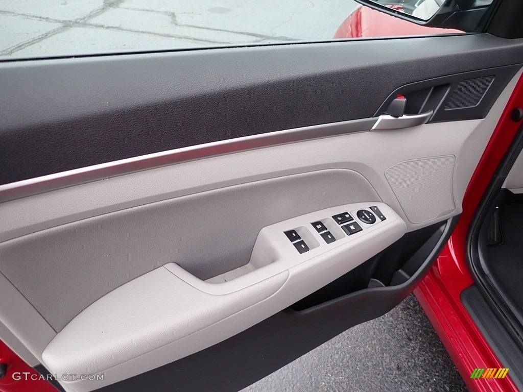 2019 Elantra SEL - Scarlet Red / Gray photo #24
