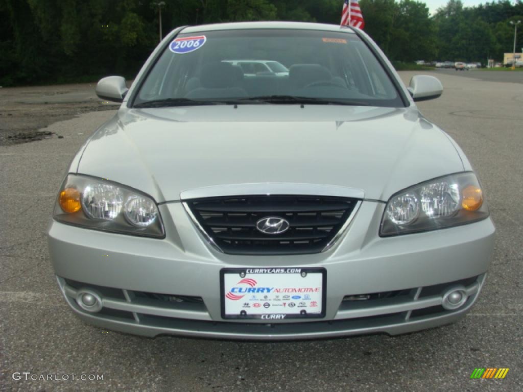 2006 Elantra GLS Sedan - Sterling Silver / Gray photo #8