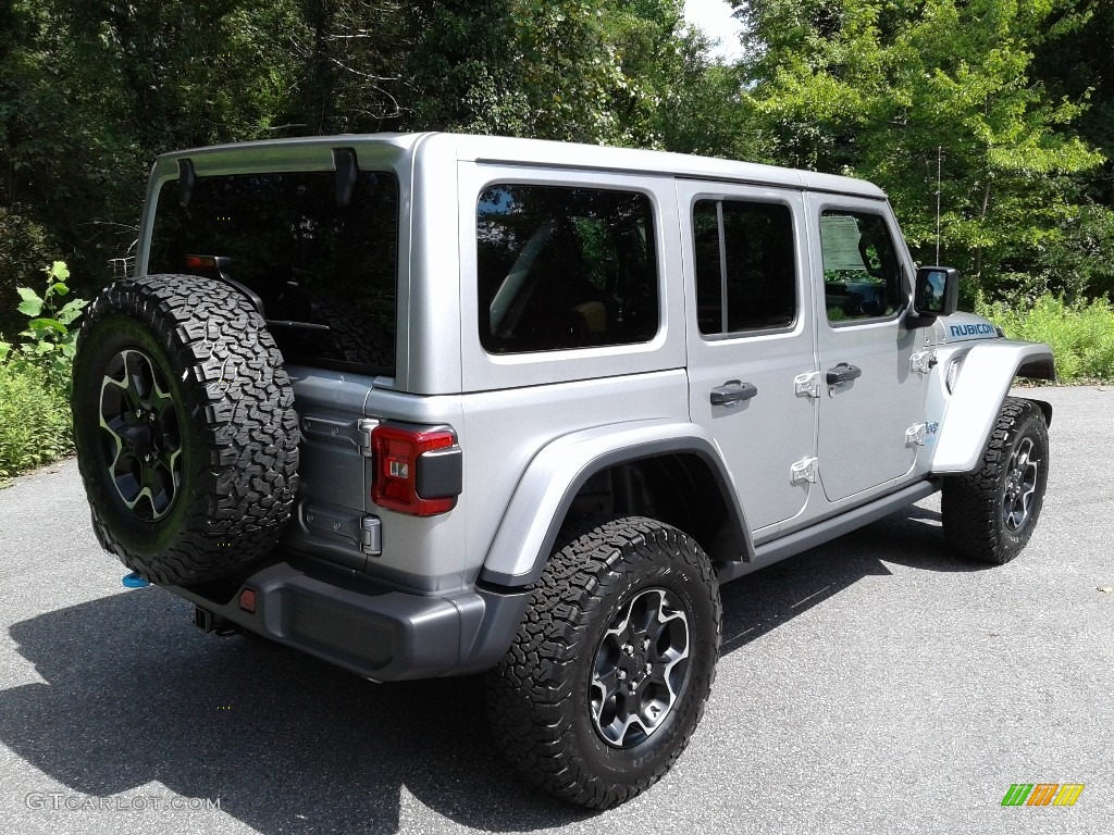 2021 Wrangler Unlimited Rubicon 4xe Hybrid - Billet Silver Metallic / Dark Saddle/Black photo #8