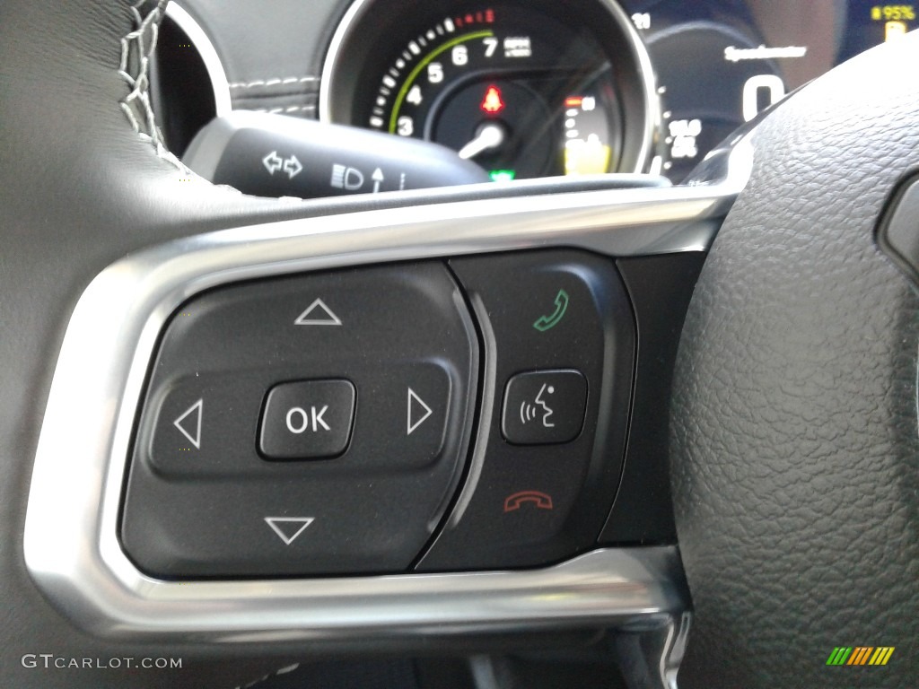 2021 Jeep Wrangler Unlimited Rubicon 4xe Hybrid Dark Saddle/Black Steering Wheel Photo #142709270