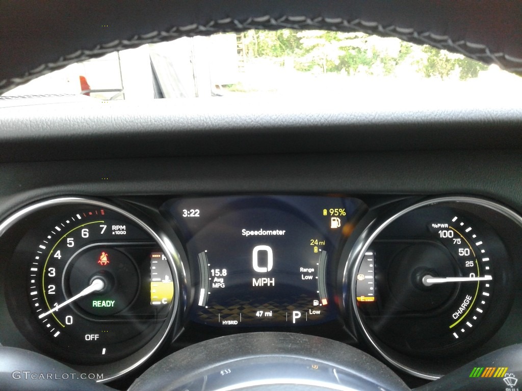 2021 Jeep Wrangler Unlimited Rubicon 4xe Hybrid Gauges Photo #142709330