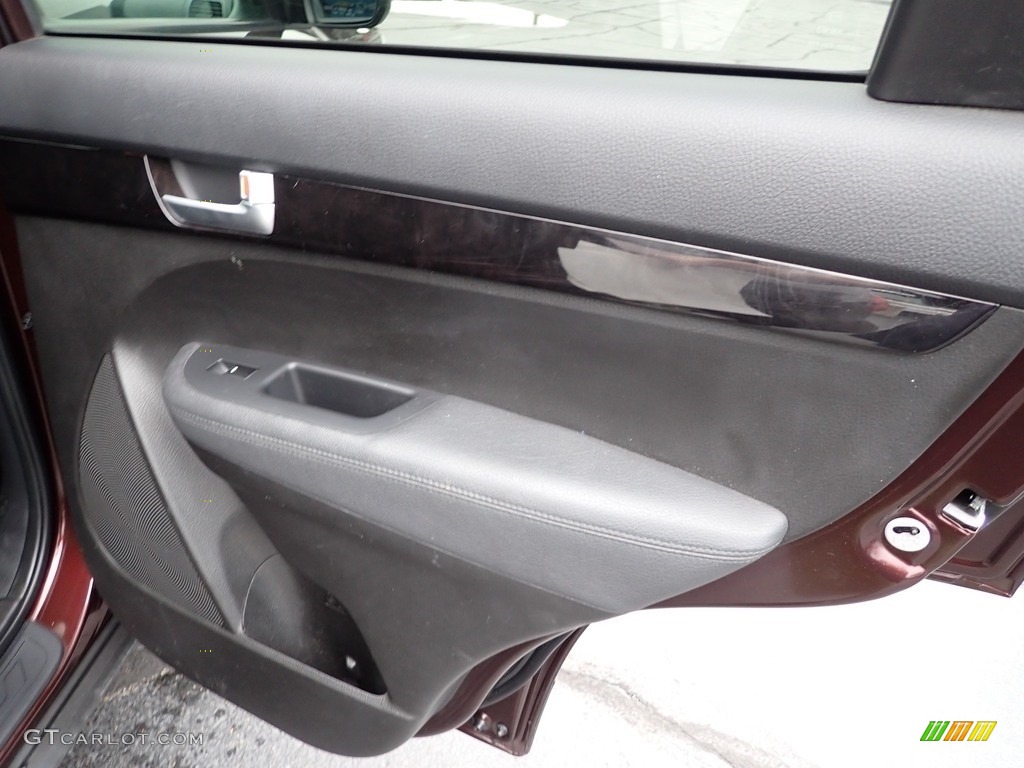 2015 Kia Sorento LX V6 AWD Black Door Panel Photo #142709618