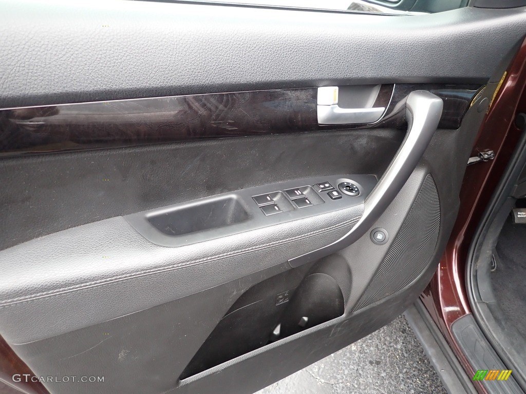 2015 Kia Sorento LX V6 AWD Black Door Panel Photo #142709735