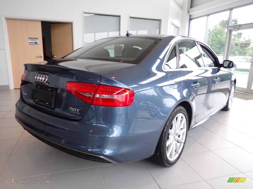 2016 A4 2.0T Premium Plus quattro - Utopia Blue Metallic / Black photo #8