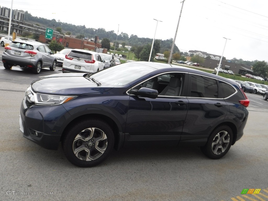 2018 CR-V EX AWD - Obsidian Blue Pearl / Gray photo #6