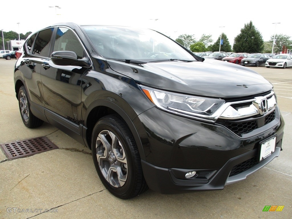 2018 CR-V EX-L AWD - Dark Olive Metallic / Black photo #3