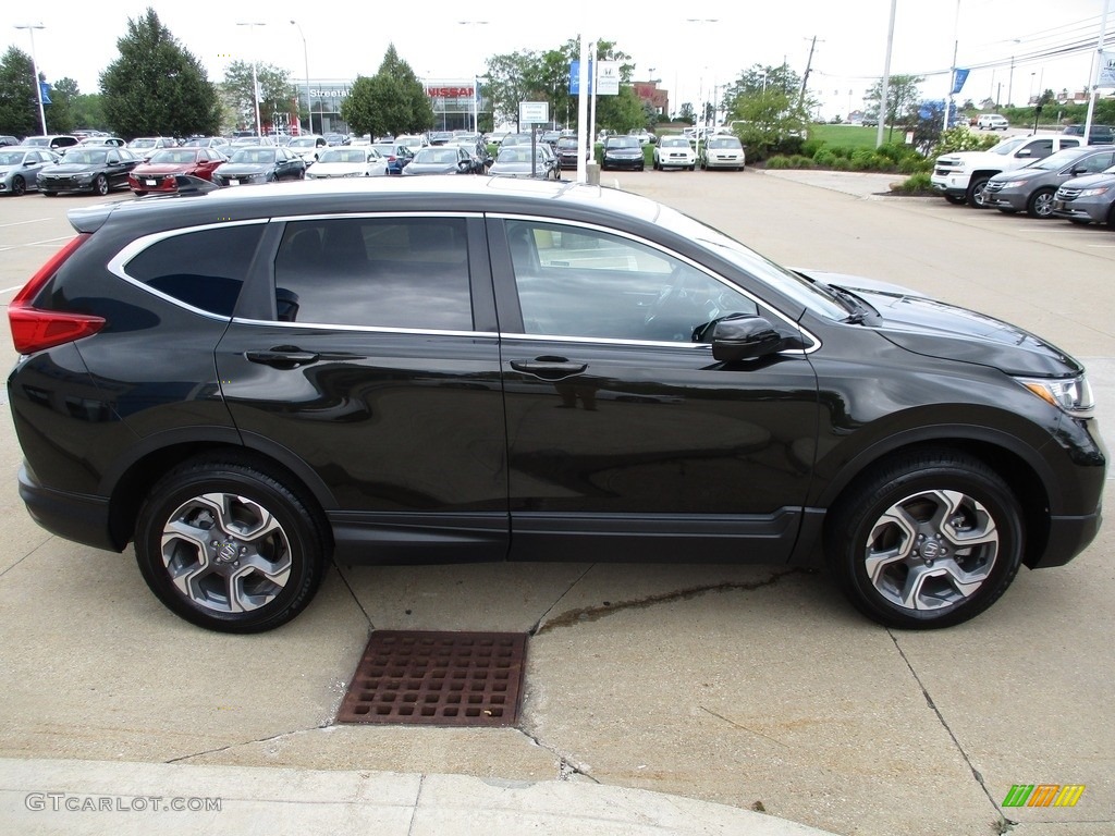 2018 CR-V EX-L AWD - Dark Olive Metallic / Black photo #4