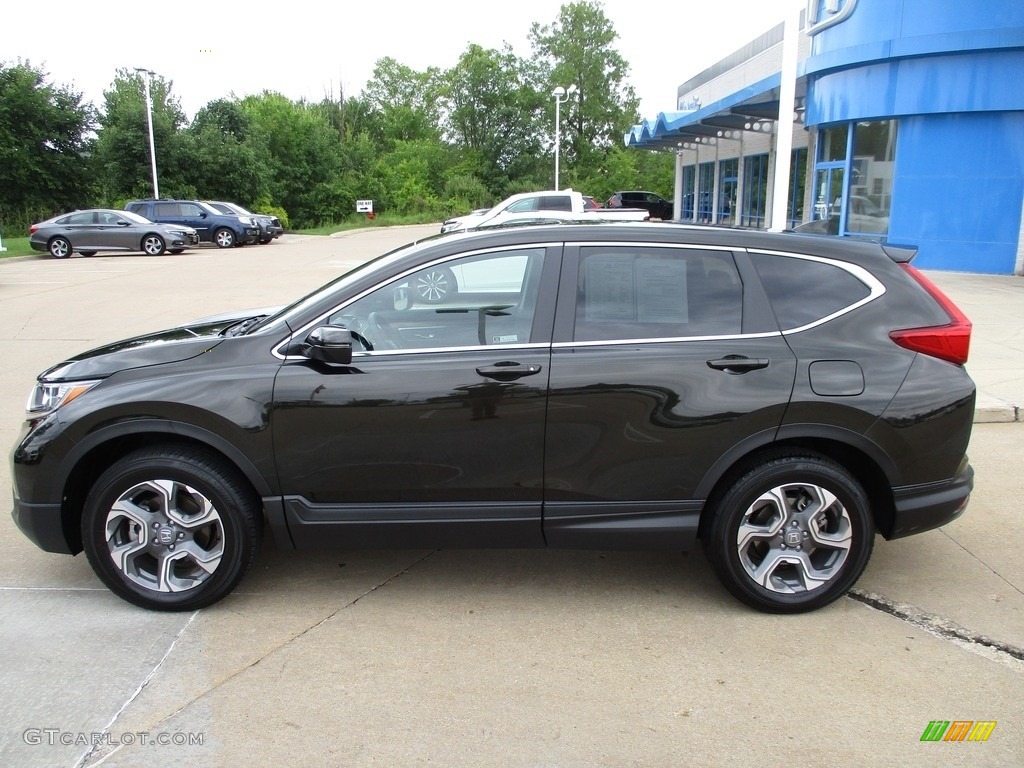 2018 CR-V EX-L AWD - Dark Olive Metallic / Black photo #8