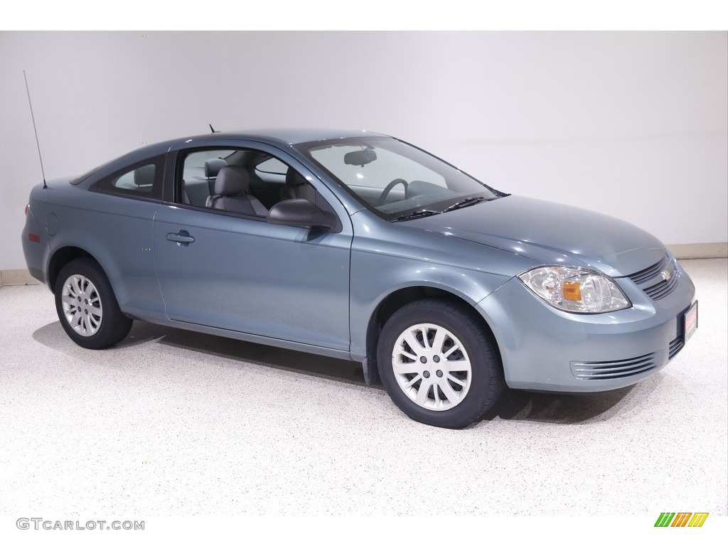 2010 Cobalt LS Coupe - Silver Moss Metallic / Gray photo #1