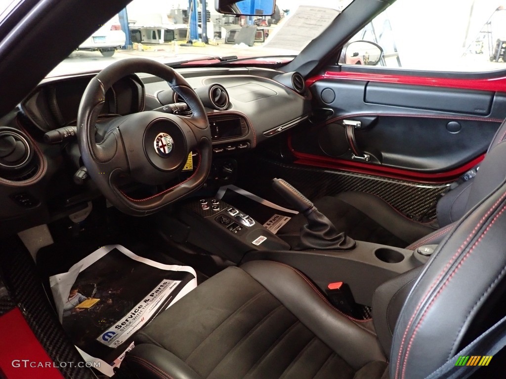 Black Interior 2015 Alfa Romeo 4C Launch Edition Coupe Photo #142714142