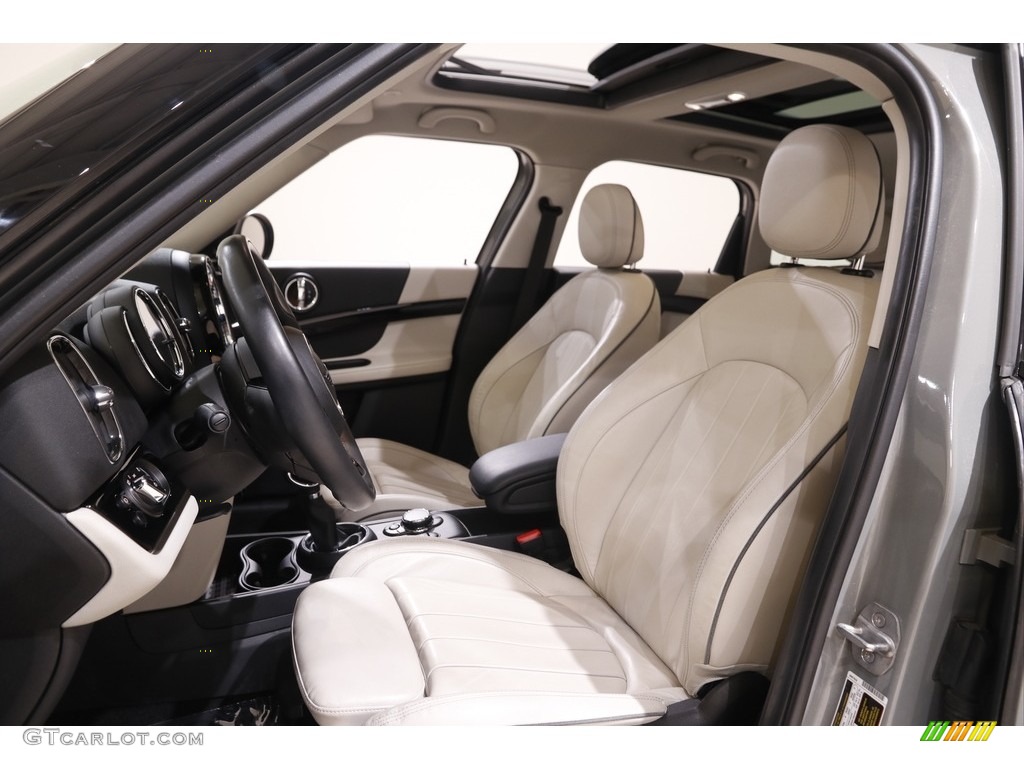 Satellite Gray Lounge Leather Interior 2019 Mini Countryman Cooper S E All4 Hybrid Photo #142714211
