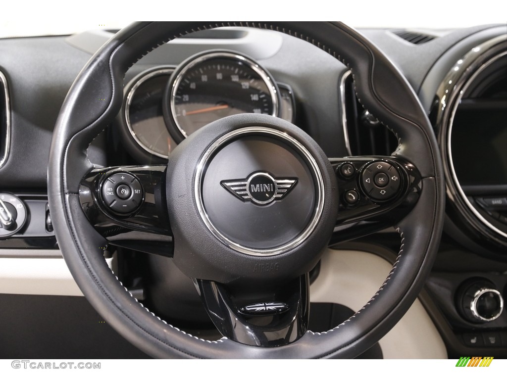 2019 Mini Countryman Cooper S E All4 Hybrid Satellite Gray Lounge Leather Steering Wheel Photo #142714252