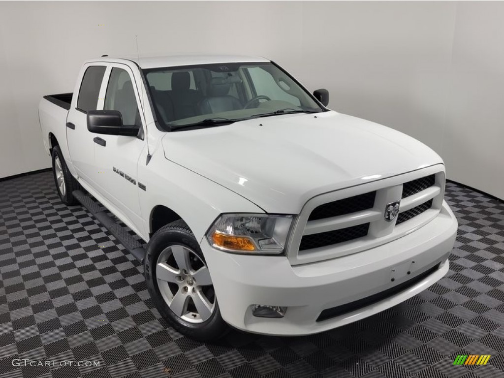 2012 Ram 1500 ST Crew Cab 4x4 - Bright White / Dark Slate Gray/Medium Graystone photo #2