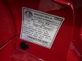 2015 Alfa Romeo 4C Launch Edition Coupe Info Tag