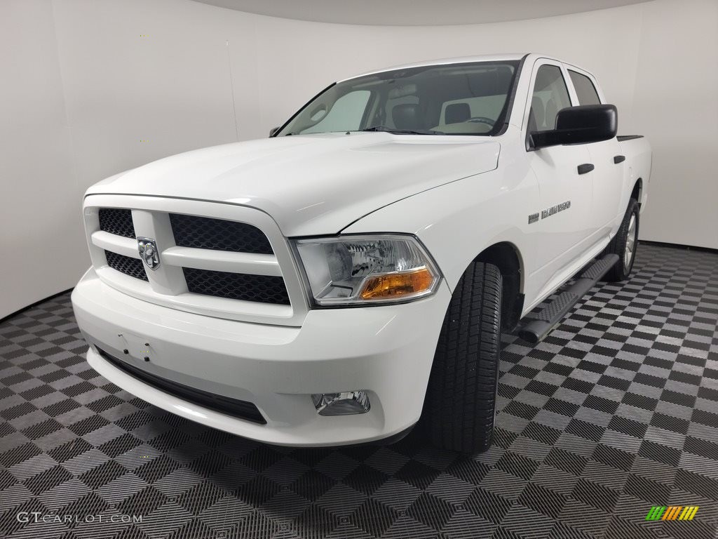 2012 Ram 1500 ST Crew Cab 4x4 - Bright White / Dark Slate Gray/Medium Graystone photo #4