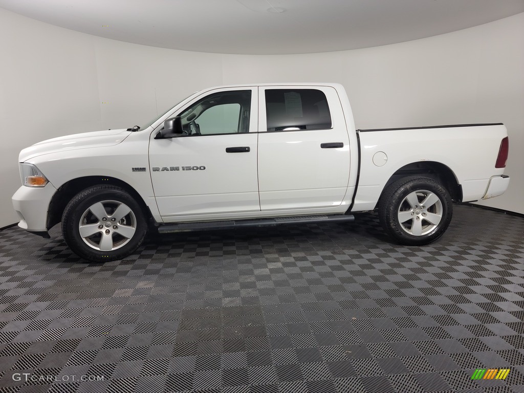 2012 Ram 1500 ST Crew Cab 4x4 - Bright White / Dark Slate Gray/Medium Graystone photo #5