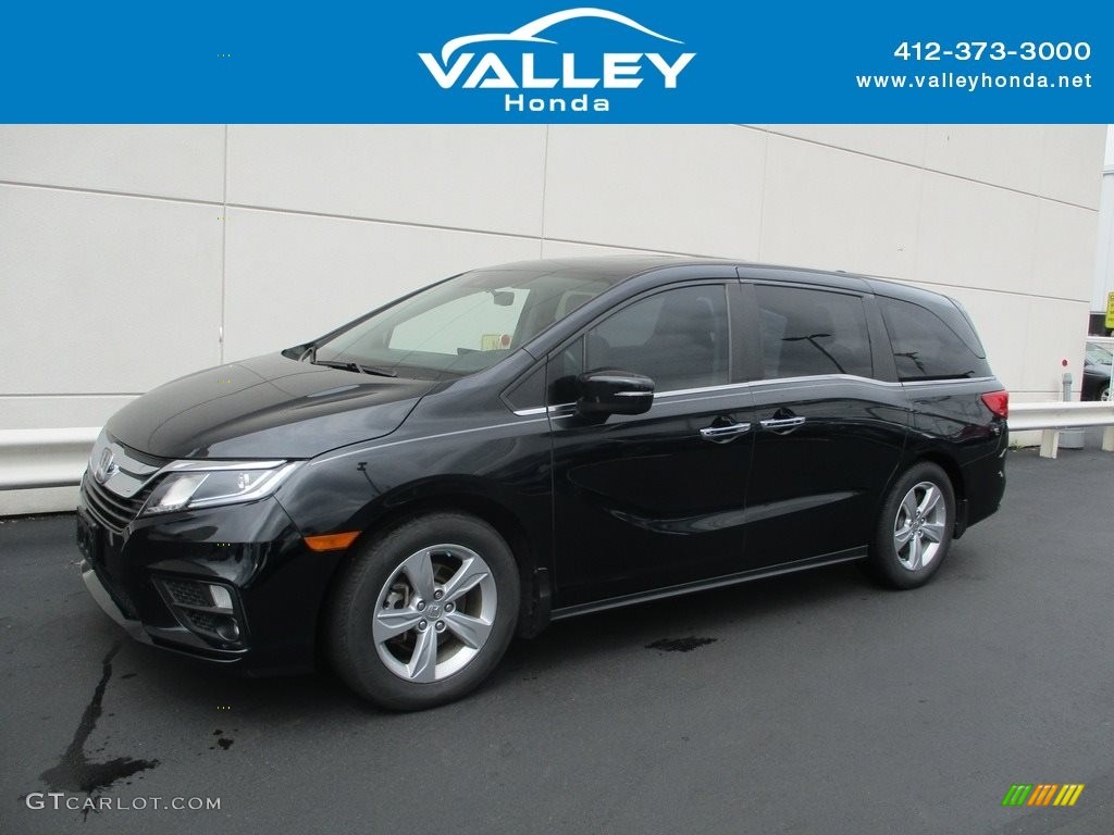 2018 Odyssey EX-L - Crystal Black Pearl / Gray photo #1