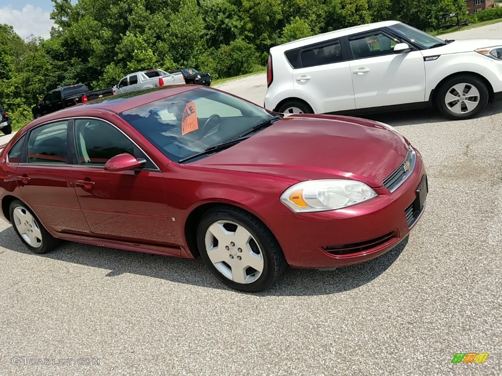 2008 Impala LT - Red Jewel Tintcoat / Gray/Ebony Black photo #15