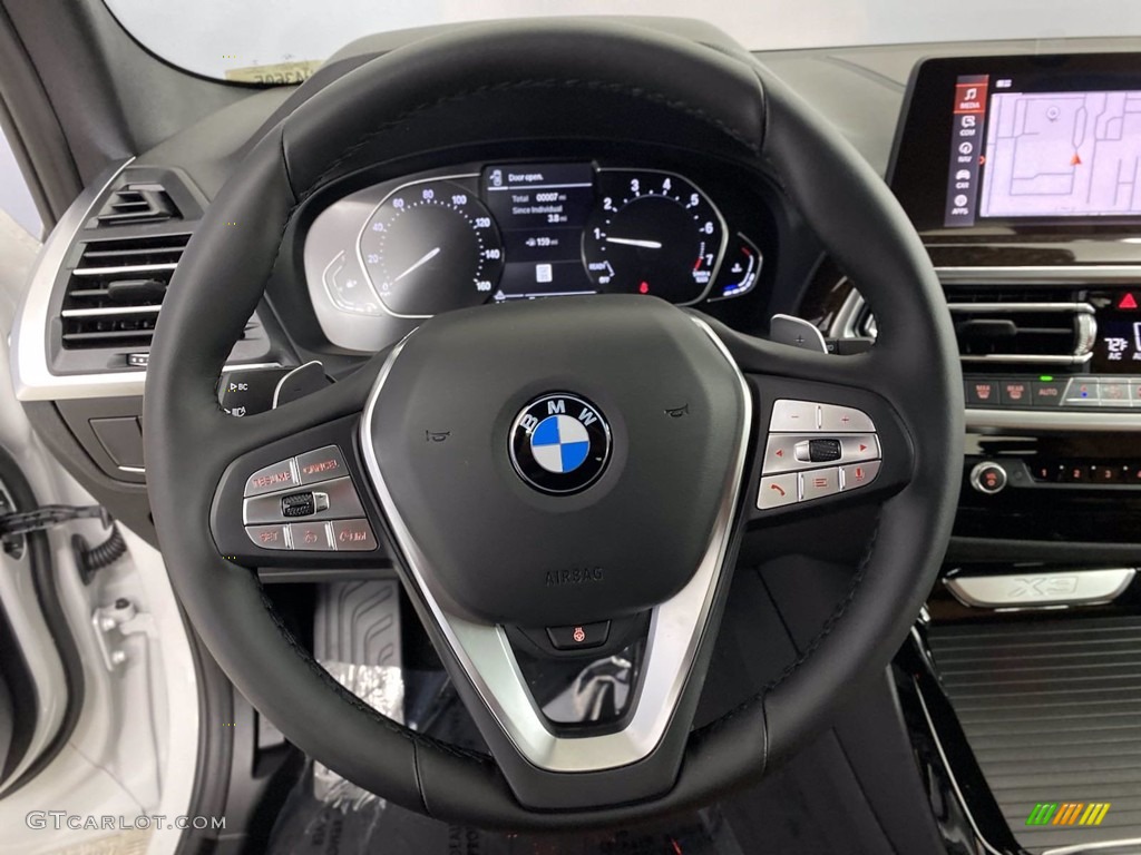 2022 BMW X3 xDrive30i Cognac Steering Wheel Photo #142718049