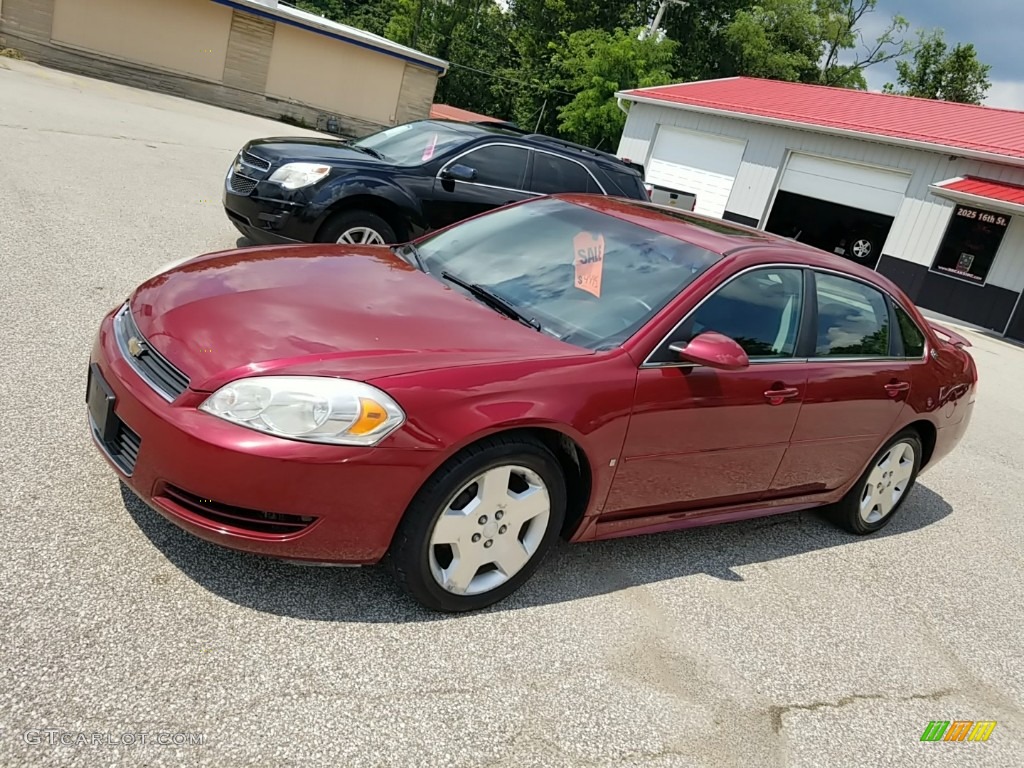 2008 Impala LT - Red Jewel Tintcoat / Gray/Ebony Black photo #16