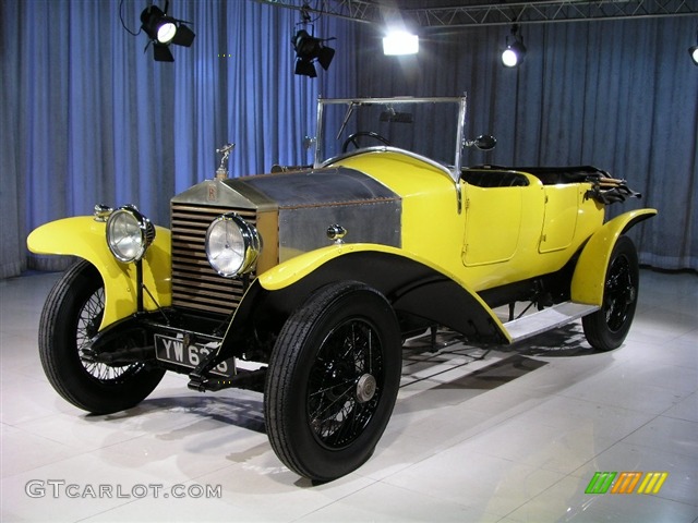 Yellow Rolls-Royce 20 Barker Tourer