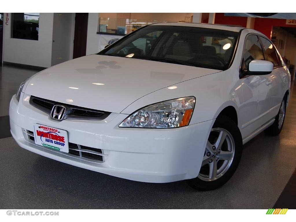 2004 Accord EX Sedan - Taffeta White / Ivory photo #1