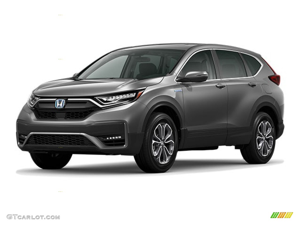 2021 CR-V EX AWD Hybrid - Modern Steel Metallic / Black photo #36
