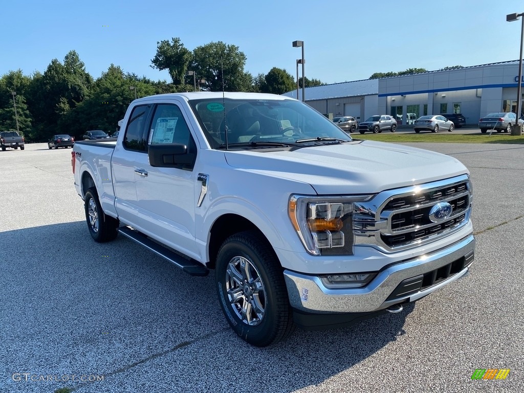 2021 F150 XLT SuperCab 4x4 - Oxford White / Medium Dark Slate photo #8