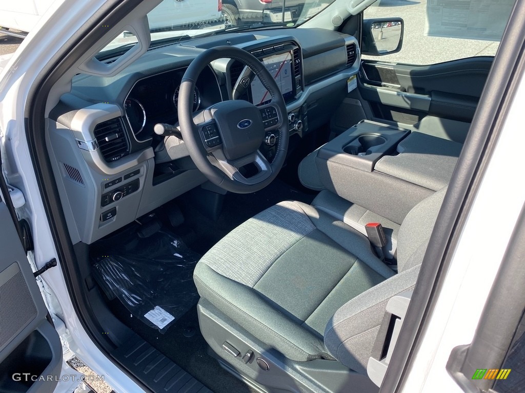 2021 F150 XLT SuperCab 4x4 - Oxford White / Medium Dark Slate photo #14