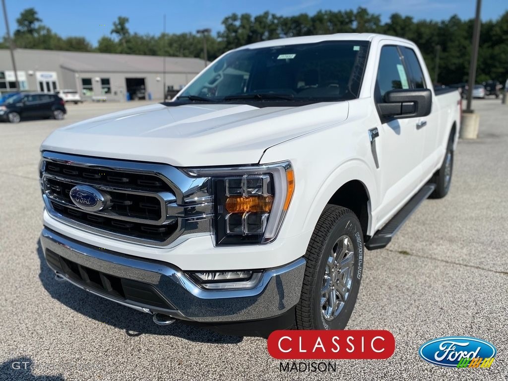 2021 F150 XLT SuperCab 4x4 - Oxford White / Medium Dark Slate photo #1
