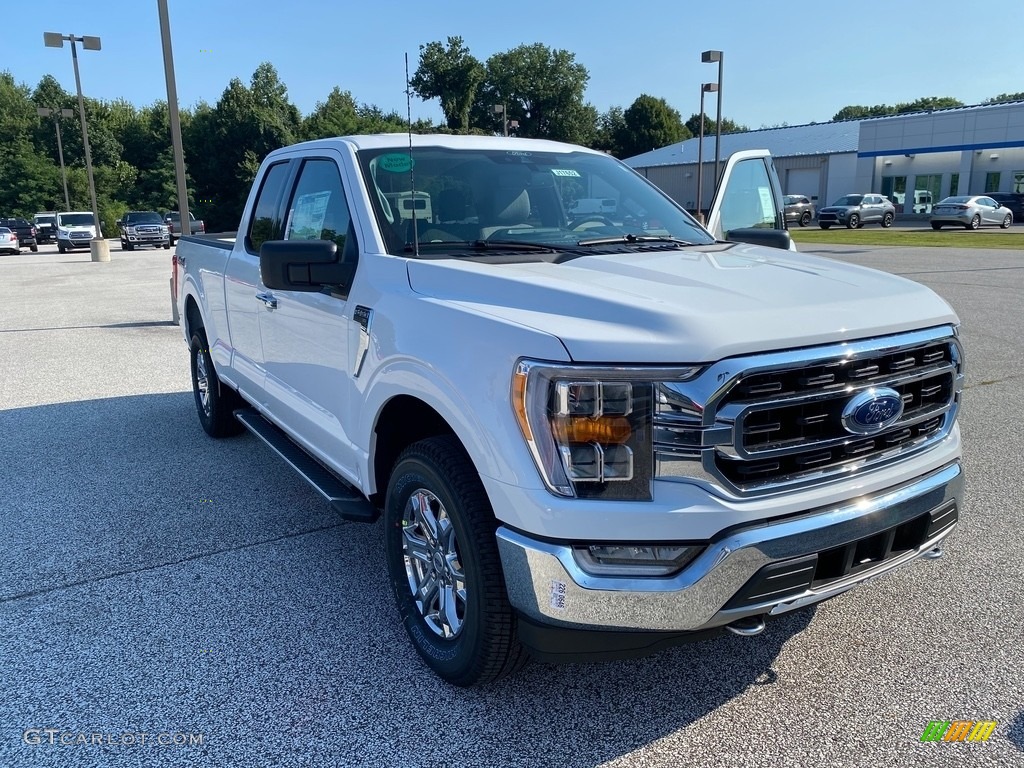 2021 F150 XLT SuperCab 4x4 - Oxford White / Medium Dark Slate photo #7