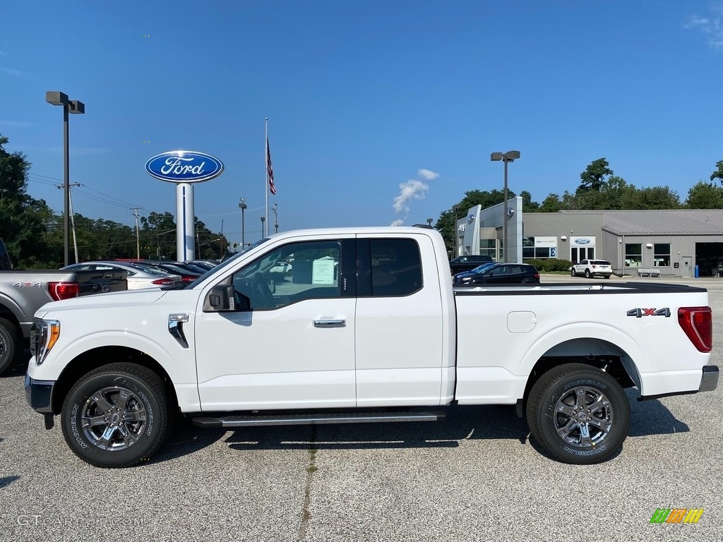 2021 F150 XLT SuperCab 4x4 - Oxford White / Medium Dark Slate photo #10
