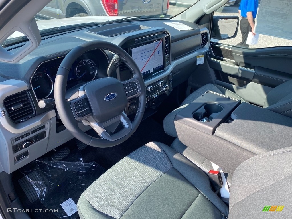 2021 F150 XLT SuperCab 4x4 - Oxford White / Medium Dark Slate photo #12