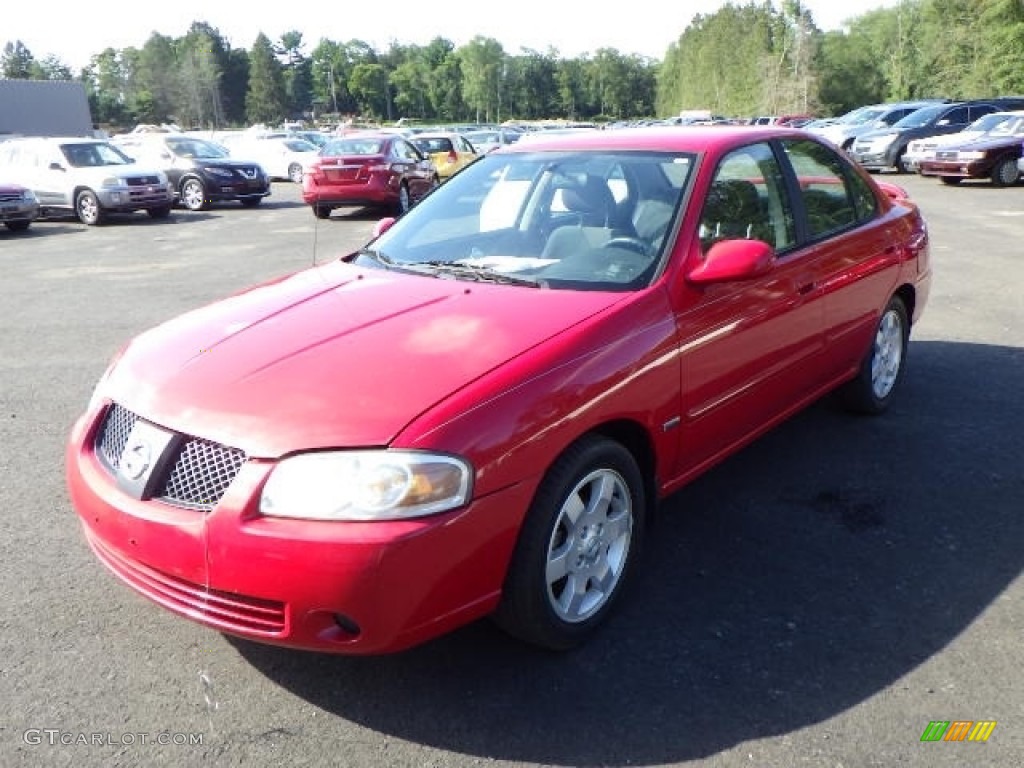 2006 Sentra 1.8 S - Code Red / Sage photo #1