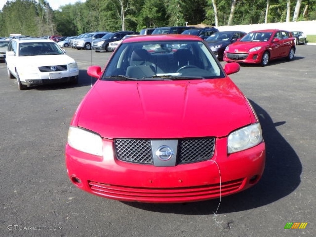 2006 Sentra 1.8 S - Code Red / Sage photo #2