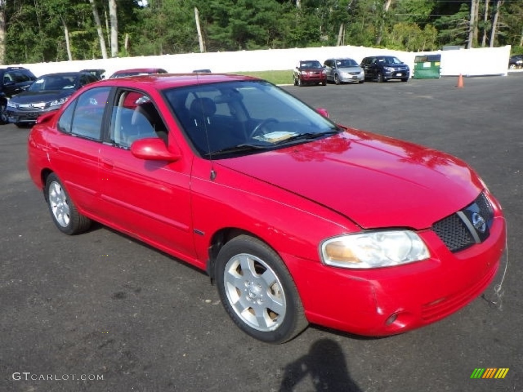 2006 Sentra 1.8 S - Code Red / Sage photo #3