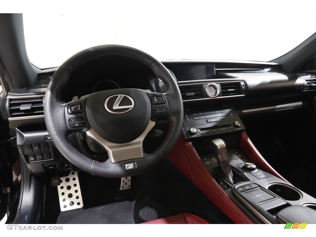 2015 Lexus RC 350 F Sport AWD Rioja Red Dashboard Photo #142729730