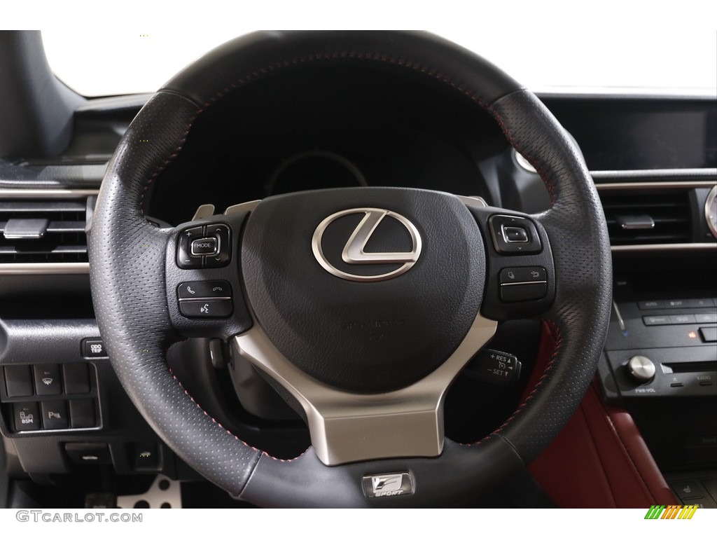 2015 Lexus RC 350 F Sport AWD Rioja Red Steering Wheel Photo #142729748